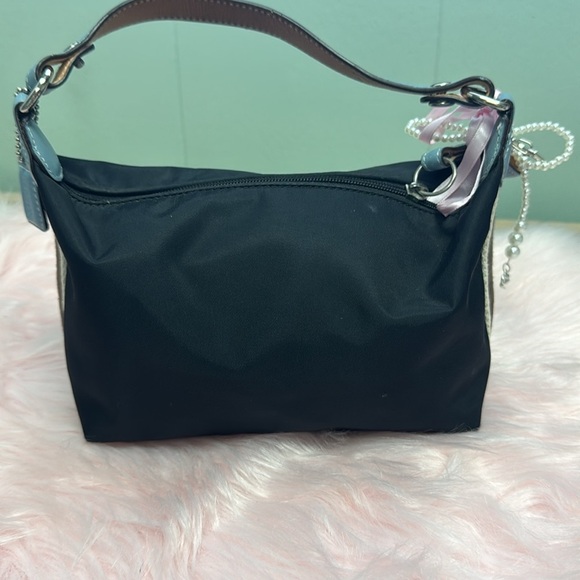 Vintage Mini coach bag Y2K Black And Baby blue - Picture 3 of 12